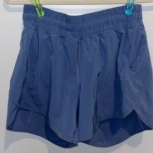track that high rise shorts 5” sz 8 in oasis blue